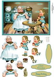 I Love Grandma with Decoupage