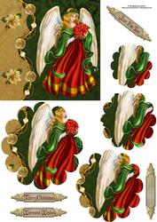 Christmas Angel Flower Shape Pyramage