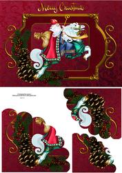 Magical Santa Wavey Edge Corner Stacker