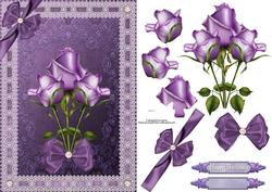 Pretty Floral and Lace Decoupage
