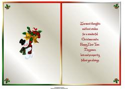 Candy Snowman Insert with Verse