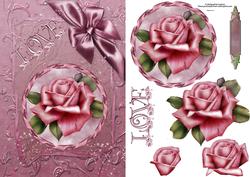 Roses of Love with Decoupage