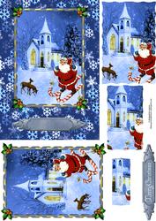 Santa Skiing with Pyramage