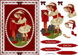 Vintage Valentine with Decoupage