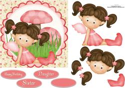 Little Miss Cutie with Decoupage