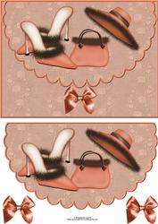 Chic Fashion Scalloped Envelope Card with Topper