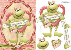 Hoppy Valentine Day with Decoupage
