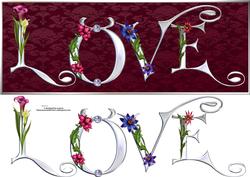 Floral Love Large Dl Card