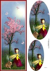Cherry Blossom Fae Large Dl with Oval Pyramage
