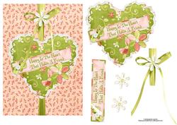 Happy is the Heart with Decoupage