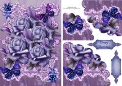 Sparkly Roses & Butterflies