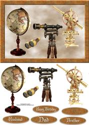 The Explorer with Decoupage