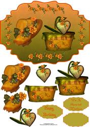 Orange Delight with Decoupage