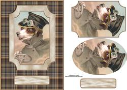 Vintage Racing Doggy with Toppers