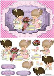 Tea for Two with Decoupage