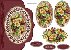 Vintage Floral Fancy Edge with Decoupage