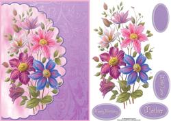 Floral Scalloped Edged with Decoupage