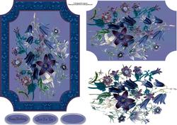 Floral Plaque with Decoupage