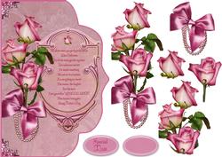 Sweetheart Roses Fancy Edge with Decoupage