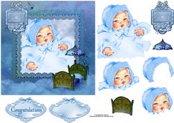 It's a Boy with Decoupage