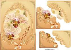 Get Well Soon Orchids Duo Corner Stacker