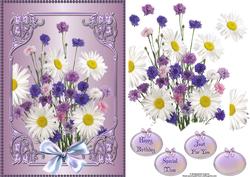 Mixed Bouquet with Decoupage