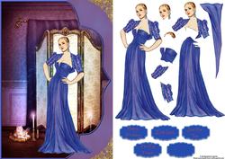Vintage Fashionista with Decoupage