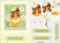 Miss Daisy with Decoupage
