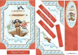 Pirate Adventure Pocket Card with Bookmark