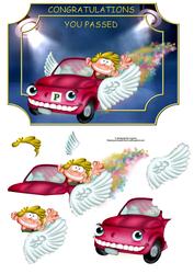 Congratulations You Passed with Decoupage