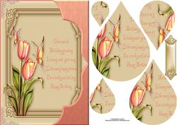 Spring Florals & Butterflies with Verse & Teardrop Pyramage