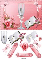 Wedding Day Wishes with Decoupage