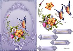 Butterfly Daisy Delight with Decoupage