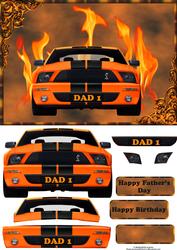 Dad 1 Car with Decoupage