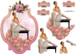 Rose Ballerina with Decoupage