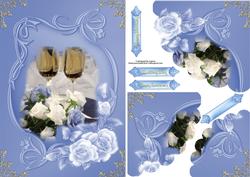 Champagne Celebration Wavy Edge Corner Stacker