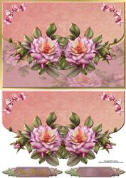 Wild Roses Envelope Card