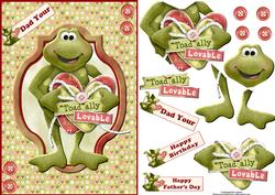 Dad Your Toad'lly Lovable with Decoupage
