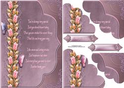 Roses Butterflies and Verse with Duo Corner Stacker