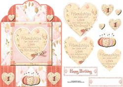 Friendship Birthday with Decoupage & Pyramage