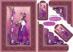 Vintage Flower Girl Pocket Card and Tags