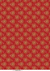 Christmas Snowflake Background Red Paper