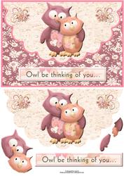 Owl Be Thinking of You Envelope Card