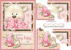 Beary Happy with Duo Corner Stacker