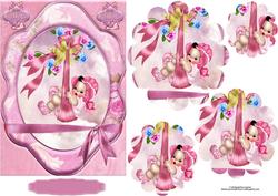 Baby Girl with Flower Shape Pyramage