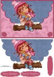 Lil Miss Warmer Envelope Card