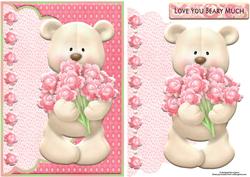 Love You Beary Much Envelope Card