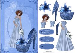 Feminine Lace & Lily's with Decoupage