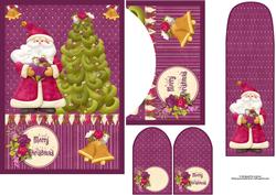 Tapestry Christmas Pocket Card with Bookmark & Tags