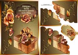Floral Wonderful Memories Shell Edge Corner Stacker